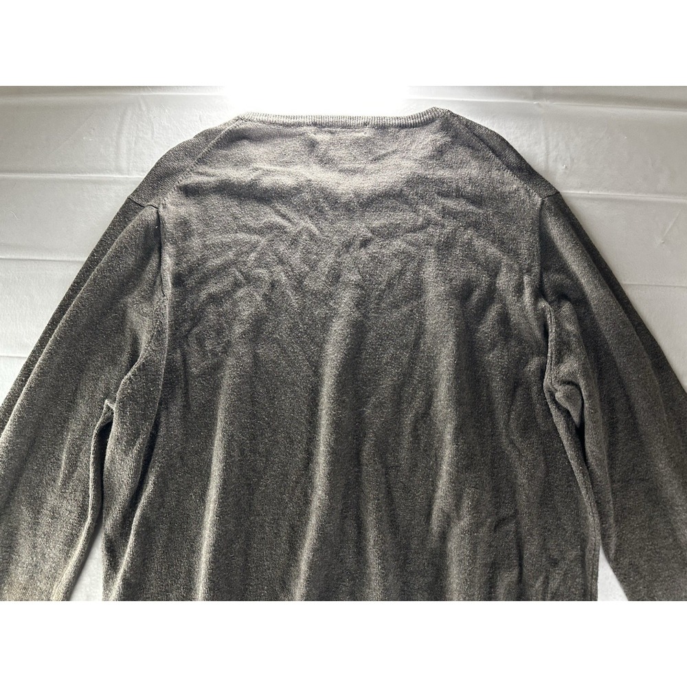 J Crew Cashmere Blend Sweater Mens Large Gray Crewneck Pullover - Picture 13 of 13